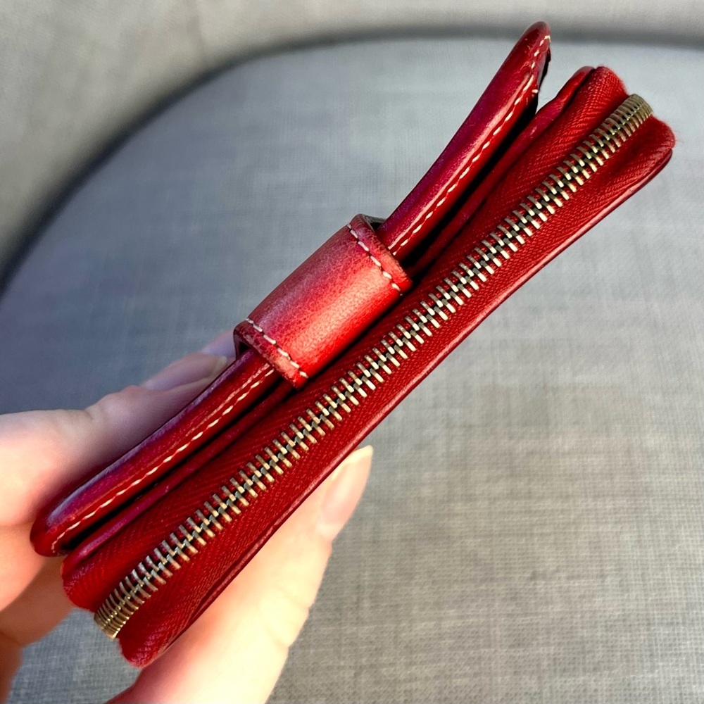 Celine Compact Wallet Red - Picture 4 of 9